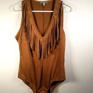 Charlotte Russe top with fringes
